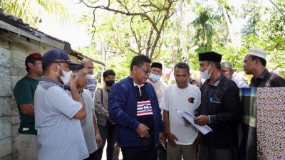 Aminullah Tinjau Gubuk Dhuafa Amrensyah untuk Program Bedah Rumah