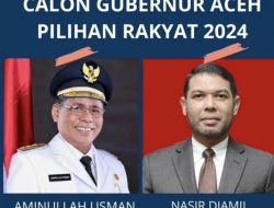 Aminullah Usman Unggul Atas Nasir Djamil di Polling Calon Gubernur Aceh