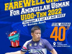 Insan Pertenisan Aceh Gelar Tennis Farewell Game For Aminullah