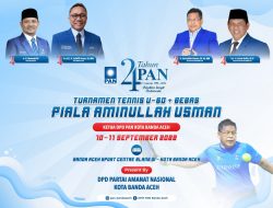 Besok, Turnamen Tenis Bergengsi Piala Aminullah Usman Akan Resmi Dibuka