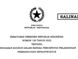 Presiden Jokowi Terbitkan Perpres Penugasan Khusus Percepatan Pembangunan Infrastruktur