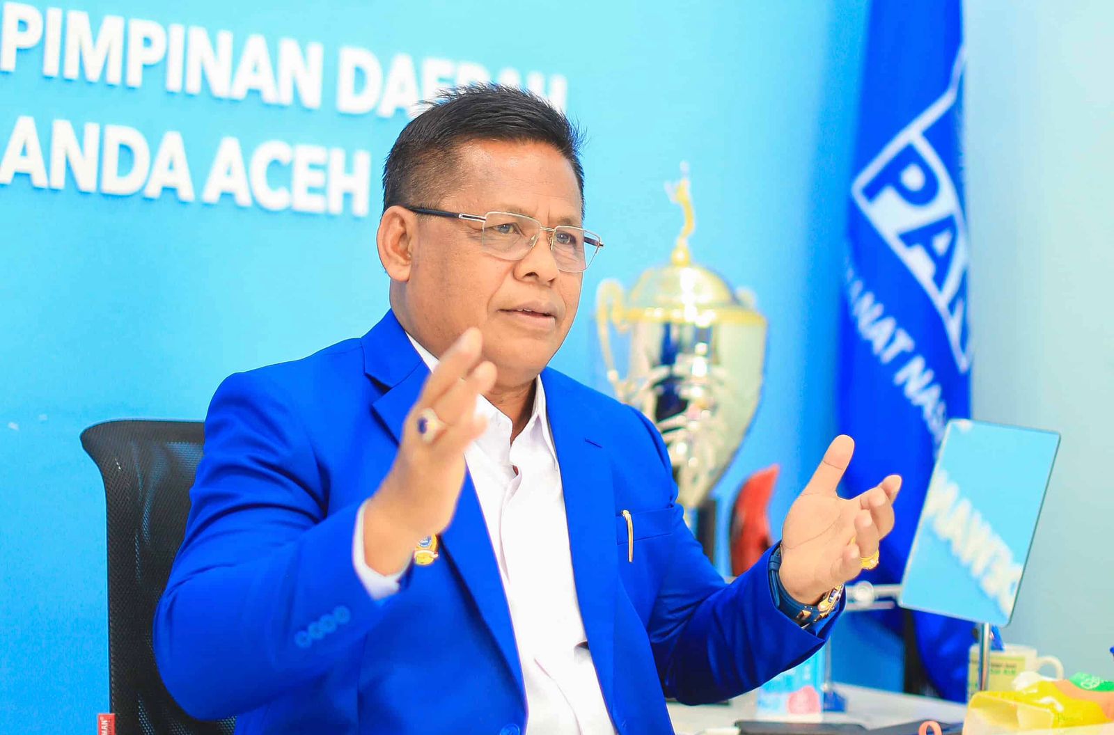 Ketua DPD PAN Banda Aceh, H. Aminullah Usman, SE. Ak, MM.