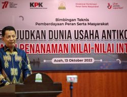 Pj Gubernur Aceh Apresiasi Bimtek Dunia Usaha Anti Korupsi yang Diselenggarakan KPK