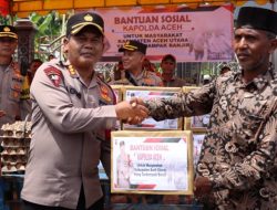 Kapolda Aceh Salurkan Bansos untuk Korban Banjir di Aceh Utara