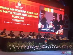 KPU RI Tetapkan Nomor Urut Partai Politik