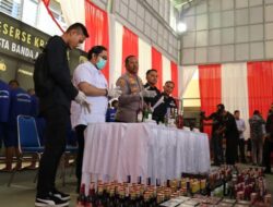 Polisi Amankan Ratusan Botol Miras Berbagai Merek