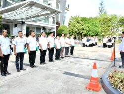 Sekda Amiruddin Pimpin Apel Perdana Pasca Libur Idul Fitri di Balai Kota