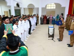 Iswanto Lantik 72 Pejabat Struktural di Lingkungan Pemkab Aceh Besar
