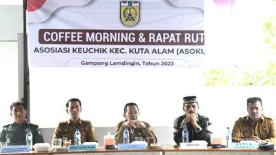 Serap Aspirasi Keuchik, Plh Wali Kota Amiruddin  Coffee Morning dengan Asokulam