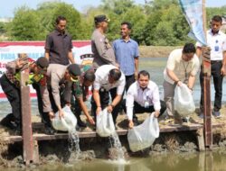 BPBAP Bersama Polresta Banda Aceh, Hibah 7000 Benih Ikan Bagi Warga
