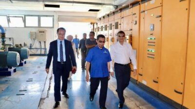 Perusahaan Bidang Listrik Tenaga Surya Asal Korsel Sambangi Perumdam Tirta Daroy