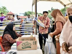 Pj Wali Kota Amiruddin Tinjau Pasar Murah di Lueng Bata
