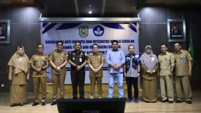 Pemko Banda Aceh Gelar Sosialisasi Anti Korupsi bagi Kepala Sekolah