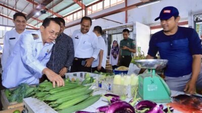 Antisipasi Kenaikan Harga Bahan Pokok, Amiruddin Tinjau Pasar Al Mahirah
