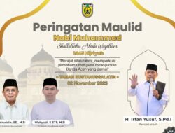 Kamis 2 November 2023, Banda Aceh Gelar Maulid Raya di Taman Sari