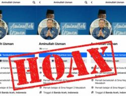 [Hoaks] Akun Facebook Palsu Mengatasnamakan Aminullah Usman
