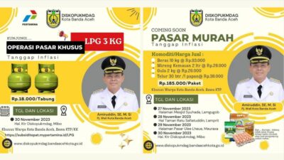 Kadiskopukmdag Ajak Warga Kota Ramaikan Operasi Pasar LPG 3 Kg dan Pasar Murah