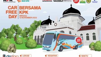Kadispora: KPK Hadir di Car Free Day Banda Aceh 12 November 2023