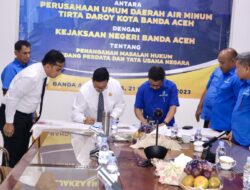 Perumdam Tirta Daroy dan Kejaksaan Negeri Banda Aceh Tanda Tangan MoU