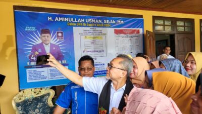 Zulkifli Hasan Kunjungi Posko Pemenangan Aminullah Usman