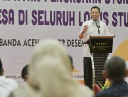 Pj Gubernur Ajak Keuchik Selesaikan Stunting di Aceh