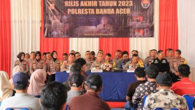 Kasus Pelanggaran di Polresta Banda Aceh Menurun Selama 2023