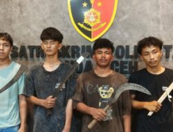 Tim Rimueng Amankan 14 Pelaku dan Tujuh Bilah Sajam Pasca Pembacokan Warga