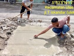 Cegah Kecelakaan, Dinas PUPR Banda Aceh Perbaiki Jalan Milik Provinsi
