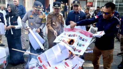 Forkopimda bersama KIP Banda Aceh Musnahkan 1.775 Surat Suara Rusak