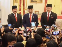 Presiden Jokowi Lantik Hadi Tjahjanto Jadi Menko Polhukam dan AHY Jadi Menteri ATR