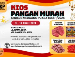 Meugang Puasa, Pemko Banda Aceh Buka Kios Pangan  Murah