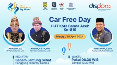 Banda Aceh Kembali Gelar Car Free Day