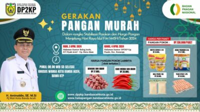 Jelang Idul Fitri, Pemko Banda Aceh Kembali Gelar Pasar Pangan Murah