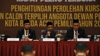 KIP Banda Aceh Tetapkan 30 Anggota DPRK Terpilih Periode 2024-2029