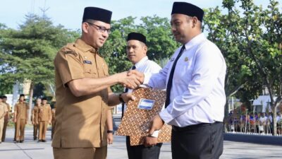 Pj Sekda Wahyudi Serahkan SK 306 PPPK Guru dan Tenaga Kesehatan