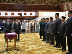 Lantik Tujuh Kepala SKPA, Pj Sekda Aceh Ingatkan Percepatan Realisasi APBA