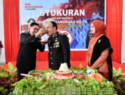 Unsur Forkopimda Hadiri Upacara HUT Bhayangkara ke-78 di Mapolresta