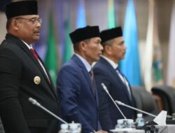 Pj Gubernur Hadiri Paripurna Penetapan 4 Pimpinan DPRA Periode 2024-2029