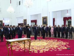 Presiden Prabowo Subianto Lantik Menteri Kabinet Merah Putih