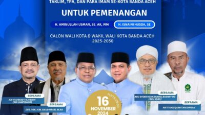 Ulama dan Pimpinan Dayah Banda Aceh Bakal Deklarasi Dukung Aminullah-Isnaini