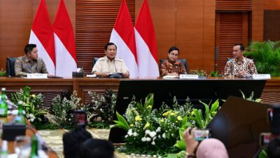 Presiden Prabowo Subianto menghadiri kegiatan penutupan Kas APBN Tahun 2024 hadir di Kantor KemenKeu, Jakarta, Selasa (31/12/2024). (Foto: BPMI Setpres/ Muchlis Jr)