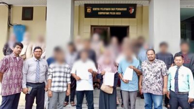 Masyarakat Gampong Deah Glumpang Laporkan Oknum Polisi ke Bidpropam Polda Aceh