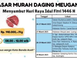 26-29 Maret 2025, Pemko Banda Aceh Gelar Pasar Murah Daging Meugang