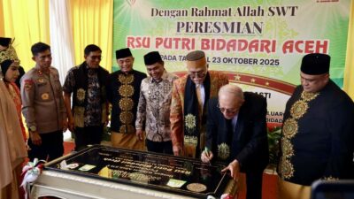 PYM Wali Nanggroe Resmikan RSU Putri Bidadari Aceh