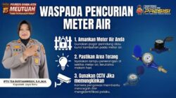 Waspada Pencurian Meteran Air, Polisi Imbau Warga Pasang Pengaman