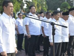 Sekda Aceh Pimpin Apel Perdana: Pacu Disiplin ASN Pasca Lebaran