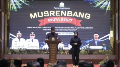 Musrenbang 2027, Gubernur Mualem Fokus Berantas Kemiskinan dan Mitigasi Bencana