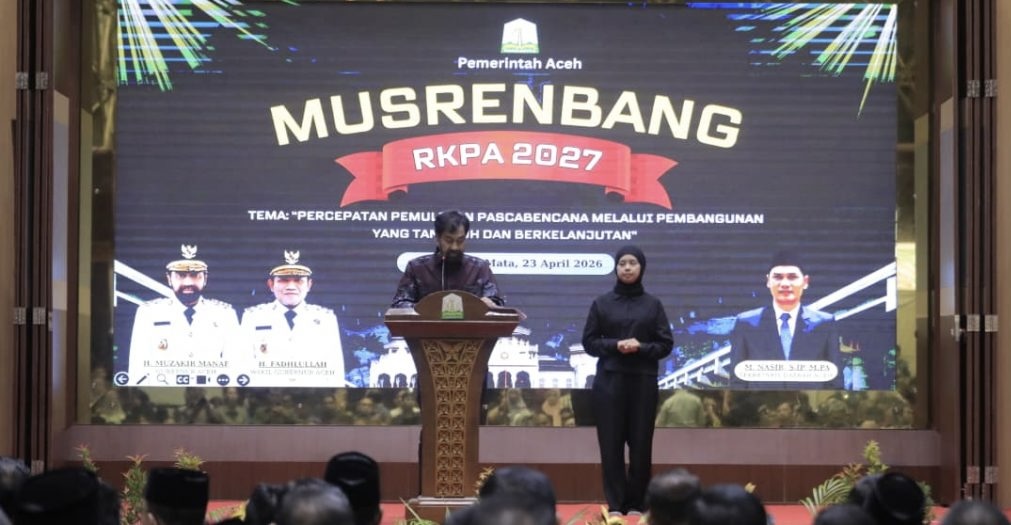 Musrenbang 2027, Gubernur Mualem Fokus Berantas Kemiskinan dan Mitigasi Bencana